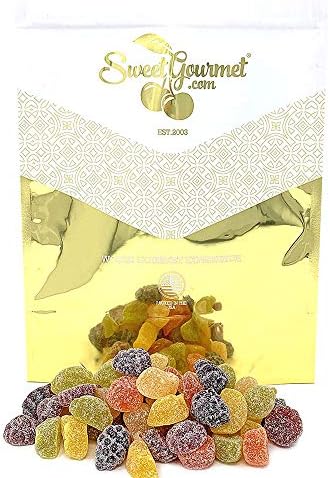 SweetGourmet English Fruit Pastilles | No Artificial Colors & Flavors | 3 Pounds