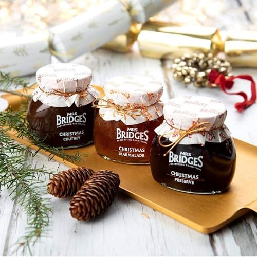 Mrs Bridges Christmas Collection, Made in Scotland, 8oz Jar (Pack of 3)