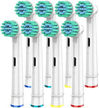 Replacement Brush Heads Compatible with Oral B- Sensitive Gum Care Electric Toothbrush Heads - Pk of 8 Generic Sensitive Brushes- Fits Oral-b Braun 7000, Pro 1000, 9600, 500, 3000, 8000 Clean
