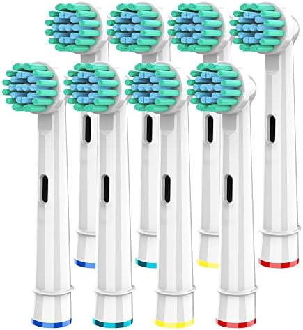 Replacement Brush Heads Compatible with Oral B- Sensitive Gum Care Electric Toothbrush Heads - Pk of 8 Generic Sensitive Brushes- Fits Oral-b Braun 7000, Pro 1000, 9600, 500, 3000, 8000 Clean