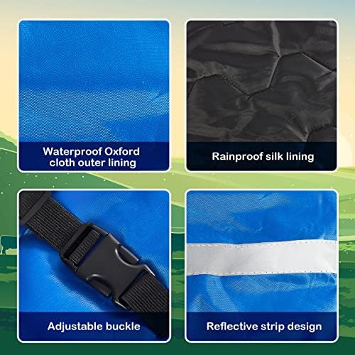 Dunzy 2 Pcs Calf Blanket Calf Coat Jacket Foal Blanket Warming Waterproof Windproof Saver Livestock for Cows Goats (Blue)