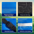 Dunzy 2 Pcs Calf Blanket Calf Coat Jacket Foal Blanket Warming Waterproof Windproof Saver Livestock for Cows Goats (Blue)
