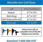 Microlife Replacement Blood Pressure Cuff (Extra Large (12.6-20.5 inch))