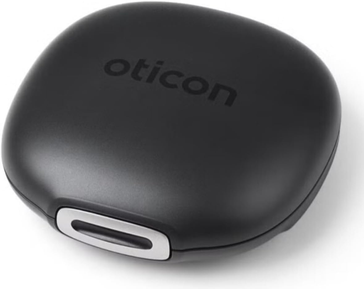 Oticon Hearing Aid Case – Durable Protective Storage Box for Hearing Aids and Accessories