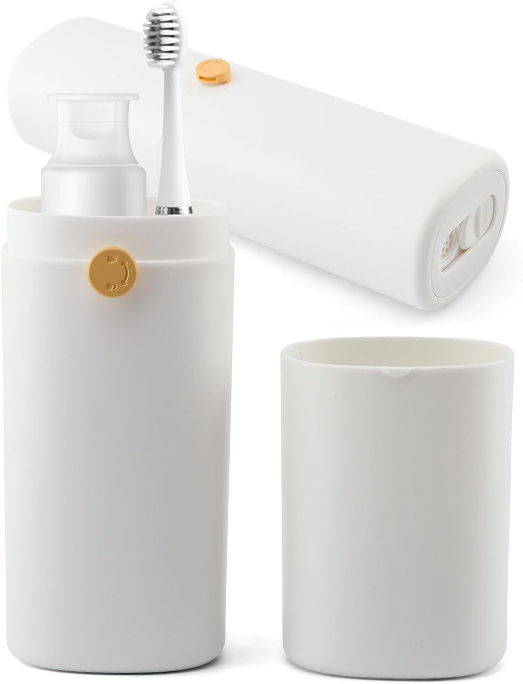 Xiaokeis Toothbrush Travel Holder for Electric Toothbrushes, Portable Travel Toothbrush Case, Tooth Brush and Toothpaste Cover for School, Traveling, Camping, Business Trip and Bathroom