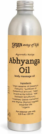 Abhyanga Oil - Organic Herbal Self-Massage Body Oil | Ayurvedic Recipe (8.5 FL OZ)