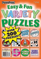 Family Variety Puzzles & Games for All Ages - 12 Pack Penny Press