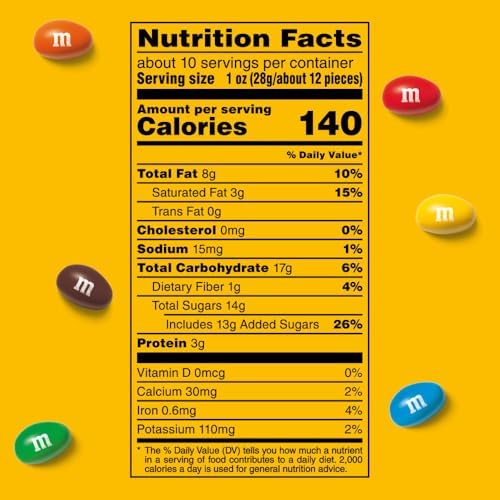 M&M'S Peanut Milk Chocolate, Sharing Size, 10.05 oz Resealable Bag