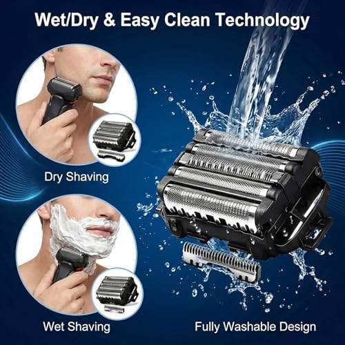 1Set Compatible with Panasonic arc 5 Replacement Blades,WES9032P Outer Foil and Inner Blade Set,Fit for ES-LV97-K,ES-LV67-K,ES-LV95-S,and ES-LV65-S.