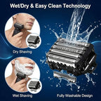 1Set Compatible with Panasonic arc 5 Replacement Blades,WES9032P Outer Foil and Inner Blade Set,Fit for ES-LV97-K,ES-LV67-K,ES-LV95-S,and ES-LV65-S.