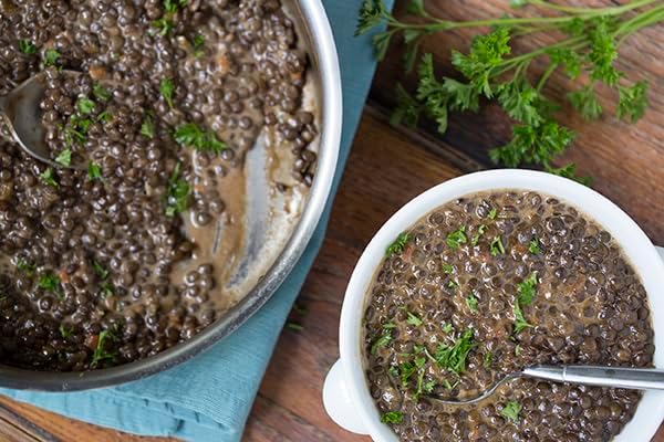 Organic French Green Lentils, 10 lb – USDA Certified Whole Lentils, Firm Texture for Salads & Mediterranean Cooking by Woodland Gourmet