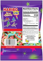 HARIBO Gummi Candy, Z!NG Sour S’ghetti, Sour Gummy Candy, 5 Ounce Bag (Pack of 12) Delicious Soft & Chewy Snacks, Assorted Fruity Flavors