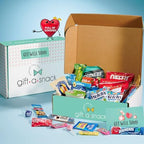 Gift A Snack - Get Well Soon Snack Box Variety Pack Care Package + Greeting Card (60 Count) Feel Better Sweet Treats Gift Basket, Candies Chips Crackers Bars - Office Food Assortments