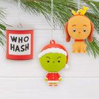 Hallmark Countdown Calendar Box with 24 Mini Ornaments, Dr. Seuss's How the Grinch Stole Christmas! Countdown Calendar and Miniature Ornaments, Gifts for Dr. Seuss Fans