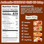 Hot Chili Oil Sauce, Chinese Chili Oil, Sichuan Chili Oil Crisp with Roasted Chili, Soybean, Peanut Chili Crisp, Ready to Eat and Use as Sauce, Condiment,262g/9.3oz (1 Pack)