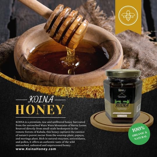 KOINA Forest Mountain Organic Honey, Raw Unfiltered Unpasteurized, 9 oz (255g)