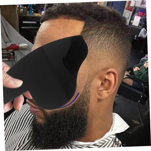 3pcs Beard Optimization Board Men Hairline Design Card Hair Fiber Spray Guide Versatile Beard Shaping Template