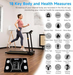 Intelligent Body Fat Scale, a Simple and Practical Digital Scale That can be Connected to a Mobile Digital Bathroom Scale to Display BMI, Body Fat, Muscle Mass, and Durable Weight Scale (Black)