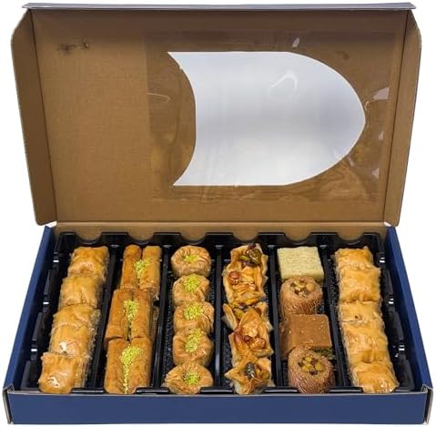 Baklava Assortment 2 lbs – Authentic Lebanese Pastry Gift Box, Freshly Baked Daily, Little Gourmet Dessert, Perfect for Holidays, Parties & Special Occasions Visit the Libanais Store