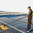 Electric Solar Photovoltaic Panel Cleaning(Double Head),Solar Cleaning Brush,Cleaning Width 65cm,telescopic solar panel cleaning brushes rod,Large Cleaning Range,3.5m