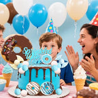 Sprinkled with Love Cake Topper Baby Boy Cake Decor Donuts Sweets for Donuts Baby Shower Gender Reveal Party Decorations Supplies