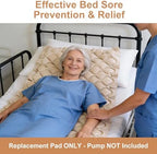 Replacement Alternating Air Pressure Mattress Pad, Replacement Pad for Alternating Pressure System - Pump Not Included - 79"x35" (Pad Only)
