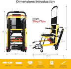 Electric Stair Climbing Wheelchair Foldable Stair Lifts for Seniors 400lbs Load Capacity Motorized Stair Chair Stairlift with Seat Belts Power Wheelchair (Model:BC-EA8000)