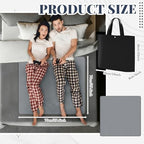 Fanfanwin 1 Sets Waterproof Mat 27.56 x 27.56 Inch, Reusable Gray Blanket with Black Tote Bag, Quiet & Easy Pad for Multi Functional Bed Sheet