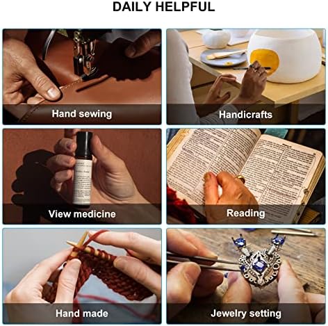 OKH Lighted Up Reading Glasses Rechargeable Bright LED Readers with Rechargeable Lights for Women Men