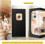 Sauna Thermometer and Hygrometer Combo, Upgraded Lanyard-Mounted Temperature and Humidity Gauge, Ideal for Portable Box/Home Infrared Use, Essential Sauna Accessory & Gift for Enthusiasts