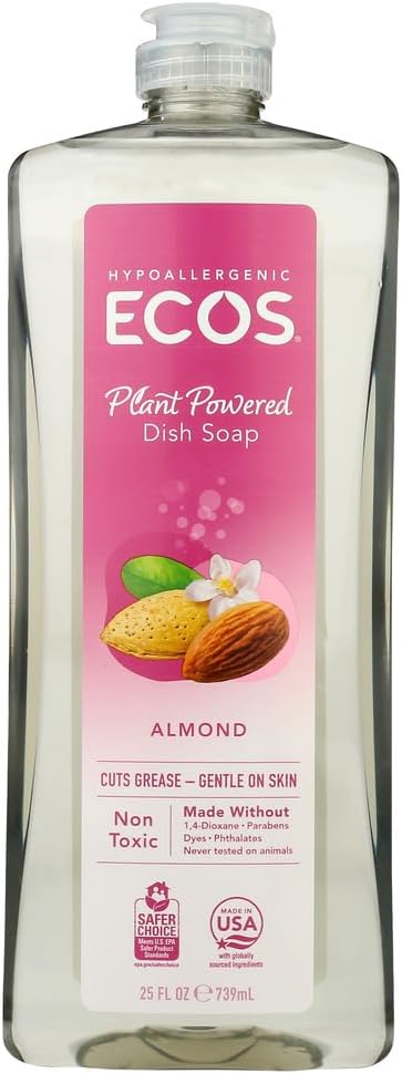Earth Friendly Ultra Liquid Dishmate Natural Almond - 25 fl oz, Pack of 2