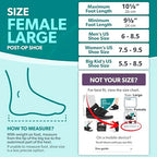 BraceAbility Post Op Shoe - Adjustable Orthopedic Medical Walking Boot for Broken Foot, Broken Toe, Stress Fracture and Injuries, Universal Cast Shoe for Men and Women After Foot Surgery (L - Female)