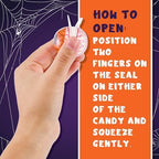 30 Gummy Eyeballs, Spooky Eyeball Candy in 4 Flavors, Soft Gummies with Fruity Jelly Filling, Individually Wrapped, By 4YoreElves (19 oz)