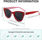 Eyekepper Bifocal Sunglasses for Women Reading under the Sun Stylish Bifocal Readers Tinted Lens Oversize Cat-eye Style
