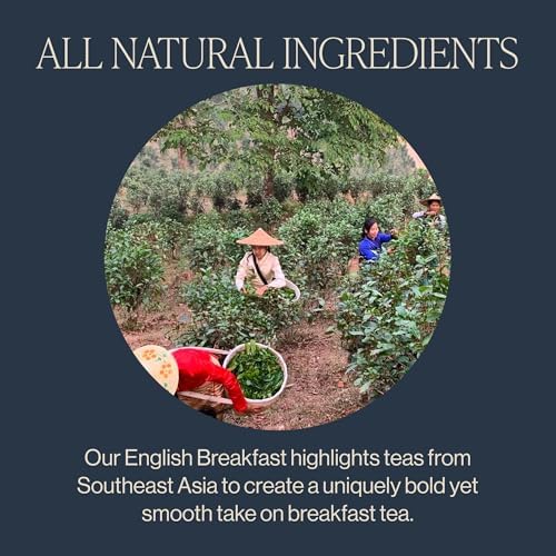Rishi Tea English Breakfast Tea - Organic Loose Leaf Pure Black Tea, Energizing & Caffeinated, Ideal for Hot or Iced Tea - 4 Ounces, 11+ Servings