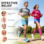 CAMBIVO Calf Compression Sleeve Men & Women- Shin Splint Brace Support for Legs Pain Relief, Varicose Vein Treatment