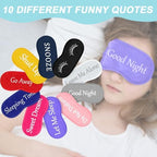 Eurzom 20 Pieces Funny Sleeping Eye Mask Bulk with Adjustable Strap Sleep Blackout Eye Mask for Night Blindfold Cover for Spa Women Men Adult Pajama Party Favors(Fresh Colors)