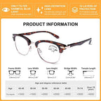 DOOViC 4 Pack Blue Light Blocking Reading Glasses Fashion & Classic Style Spring Hinge Computer Readers for Women Men 0.00 Strength