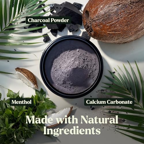 Lagunamoon Activated Charcoal Teeth Whitening Powder - 50g Natural Coconut Charcoal, Effective Teeth Stain Remover and Toothpaste Alternative - Safe for Gums Or Enamel