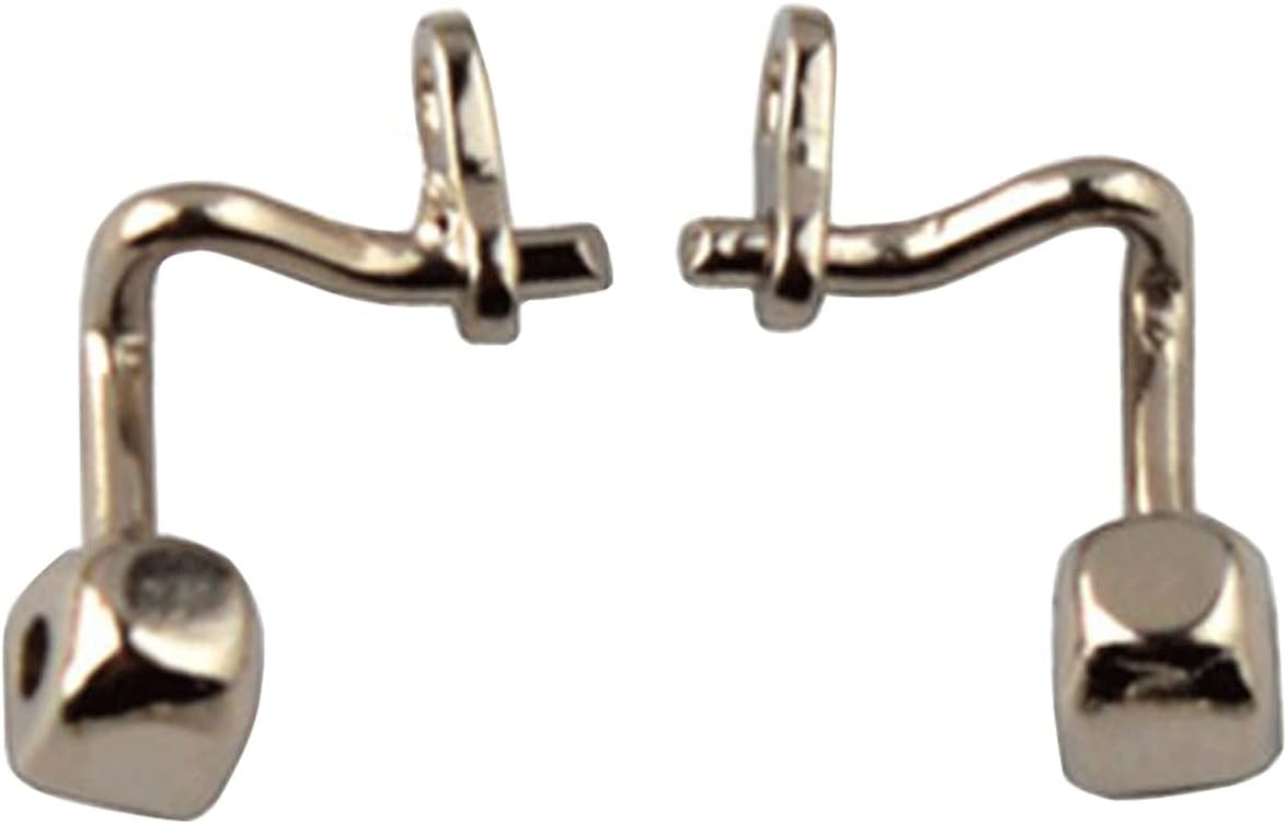 100 Pieces (50 Pairs) Metal Spectacle Frame Nose Pad Arm, Spectacle Accessories, Nose Pad Holder for Spectacle Repair(F)