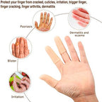 Frienda 30 Pieces Gel Finger Protector Cots Silicone Cover Cap Sleeves for Finger Cracking Trigger Support(Apricot)