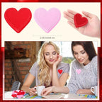 Suncalla 24 Pcs Mother's Day Heart Patches Self Adhesive Heart Patch for Clothing DIY Decorative Accessories for Best Mom Nurse Teacher Clothes Backpack Jacket Hat Bag Clothes Wedding Party Decor