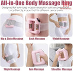 Fascia Ring Massager, Multifunctional Full Body & Fast Fat Burning Yoga Massager, Ergonomic Electric Belly Shaping, 5 Intensity Massage Levels, Adjustable 3 Modes, for Muscle Knot Relaxation& Recovery
