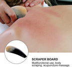 Healifty Cow Horn Gua Sha Scraping Board 5.5 Inch Triangle Body Guasha Tool for Muscle Relief and Skin Care Massage Therapy