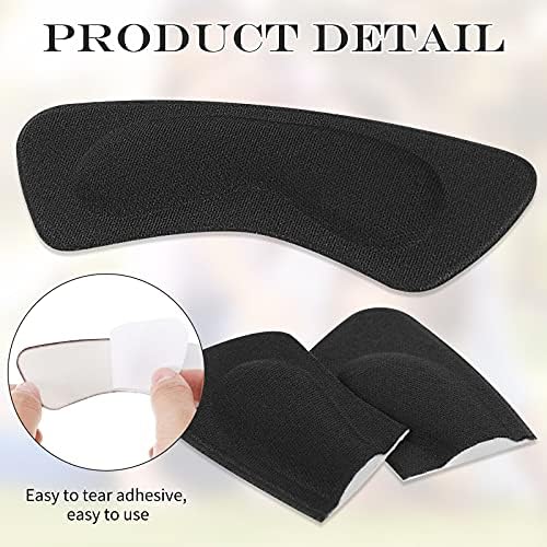 Hotop 6 Pairs Heel Cushion Pads for Women Adhesive Heel Grips Stickers Liner Inserts Ankle Protector for Loose Shoes Back(Colorful)