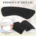 Hotop 6 Pairs Heel Cushion Pads for Women Adhesive Heel Grips Stickers Liner Inserts Ankle Protector for Loose Shoes Back(Colorful)