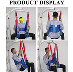Rehabilitation Auxiliary Spreader Patients,Lift Sling Transfer Belt, Handicap Lift Commode Sling, Transfer Belt with Four Point Support, for Bed Positioning and Lifting,M