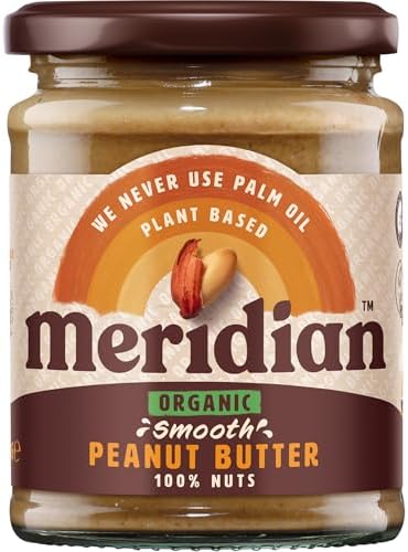 Meridian Organic Peanut Butter Smooth No Salt 280g - Pack of 6