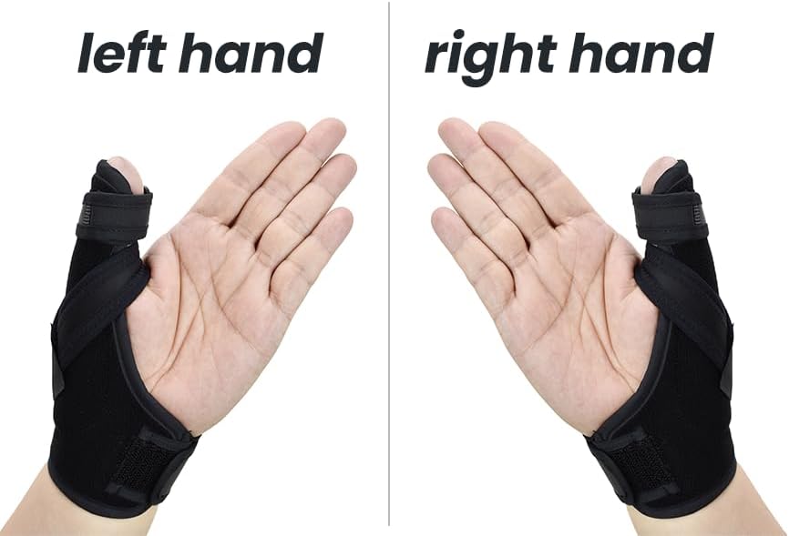 U.S. Solid Thumb Spica Splint- Thumb Brace for Arthritis or Soft Tissue Injuries, Lightweight and Breathable, Stabilizing and not Restrictive, Fits Both Hands, a Product (Small/Medium)