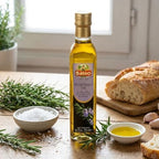 BASSO 1904 - Rosemary Oil, Infused Premium Extra Virgin Olive Oil, 8.5 Fl Oz (250 ml), Aromatic Essence, Enhance Flavor perfect Finishing Oil, Cooking, Dipping, Dressing, and Tasting